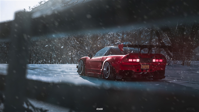 Red Acura NSX in Forza Horizon 4 4K