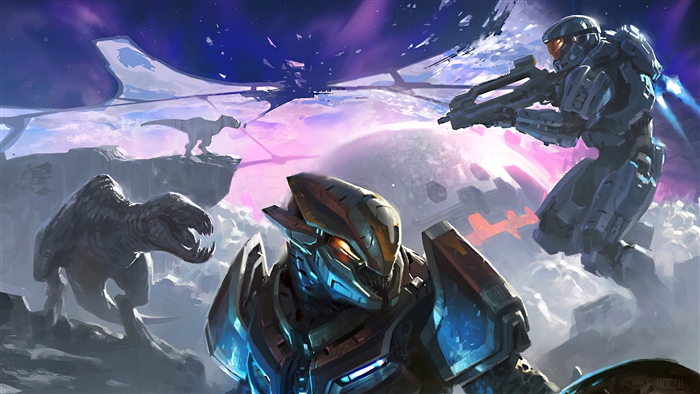 Halo Hunters In The Dark