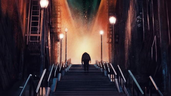 Joker on Stairs 4K