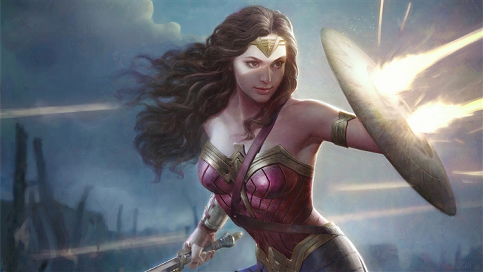 Wonder Woman with Shield