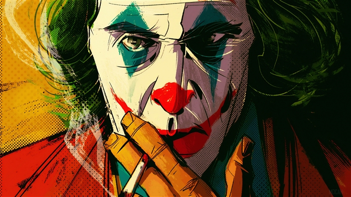 Joker Smoking Cigarette 4K
