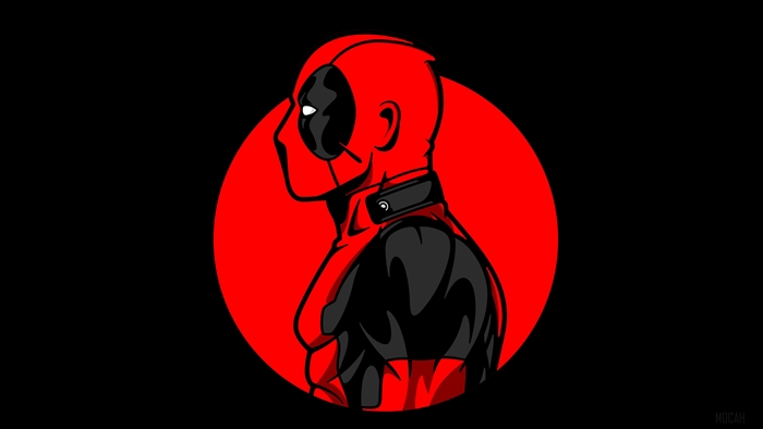Deadpool Minimal Art 4K