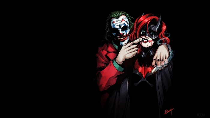 Joker and Batgirl Keep Smiling 4K