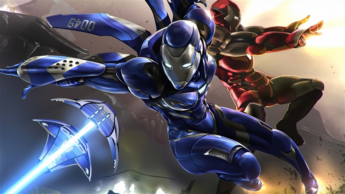 Iron Man and Rescue Suit 4K