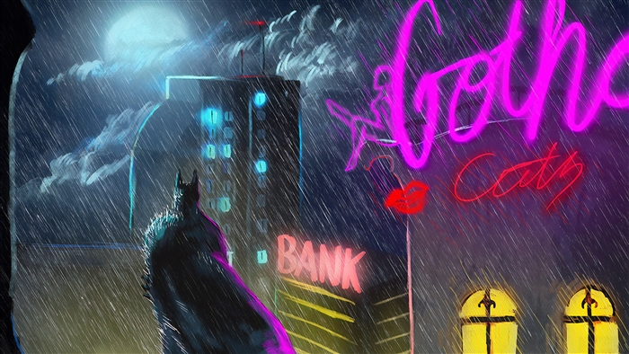 Batman in Gotham City 4K