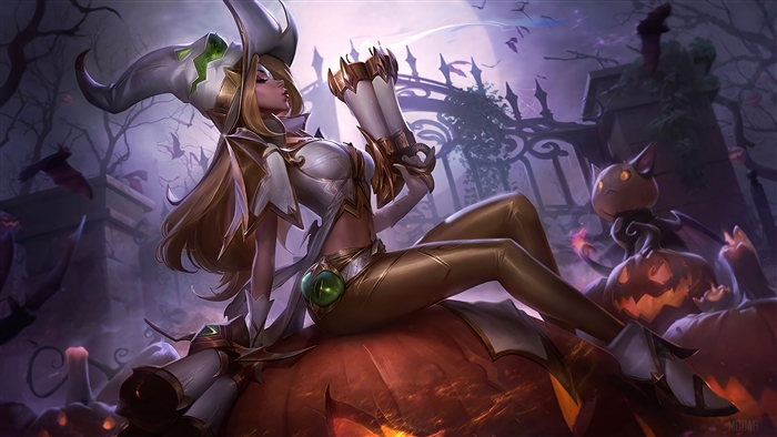 Miss Fortune in Enchanted Halloween Night 4k