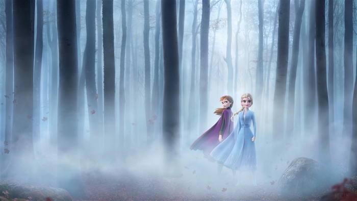 Anna and Elsa from Frozen 2 4K