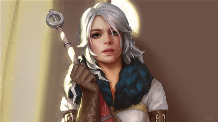 Ciri from The Witcher 3 Game 4K