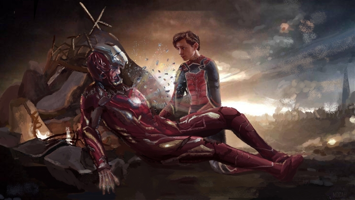 Iron Man and Spider-Man from Avengers 4K