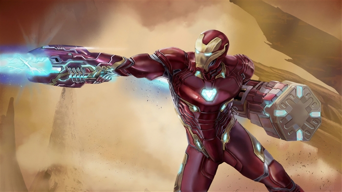 Iron Man in New Suit Art 4K