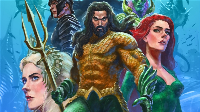 Aquaman and Mera from Aquaman 4K