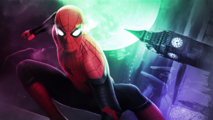 Spider-Man from Spider-Man: Far From Home in London 4K