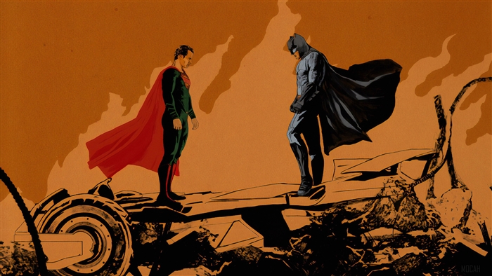 Batman And Superman Face Off