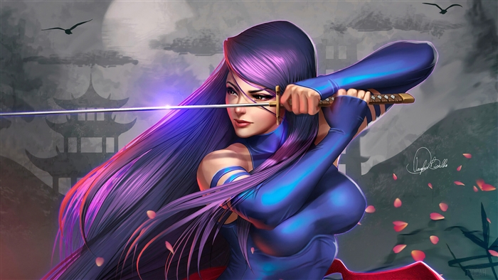 Psylocke from X-Men 4K