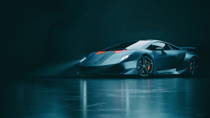 Lamborghini Sesto Elemento Front View 4K