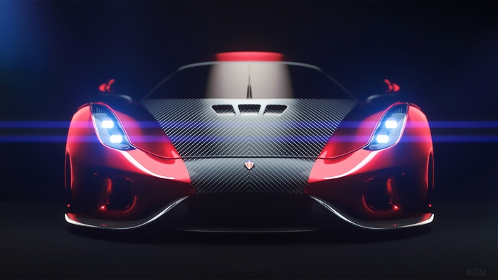 Red Pagani Sports Car 4K