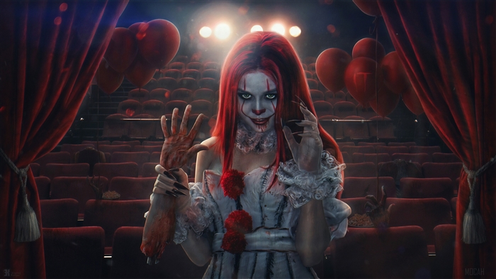 Pennywise Clone Girl in Cinema 4K