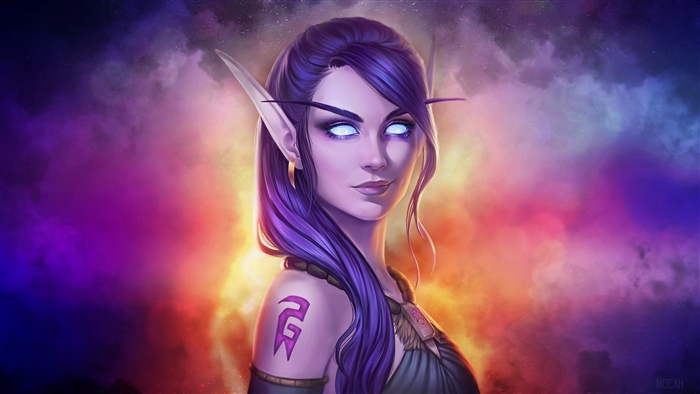 Fantasy Girl from World of Warcraft 4K