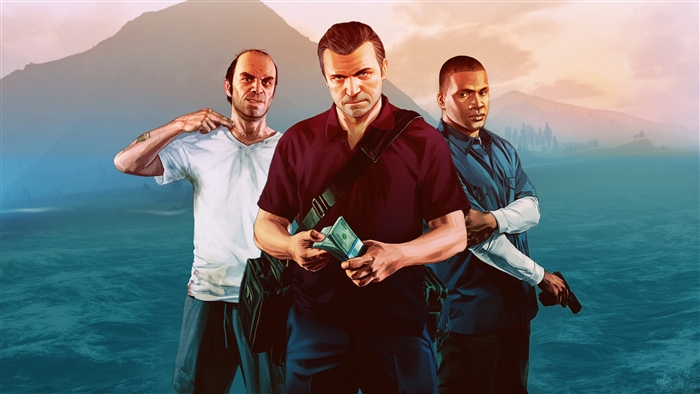 GTA V Characters Trevor, Franklin, Michael 4K