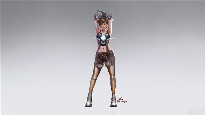 Tracer from Overwatch 4K