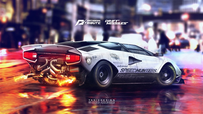 Lamborghini Countach Speed Hunters Tribute 4K