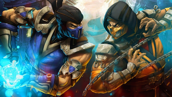 Sub-Zero and Scorpion from Mortal Kombat 4K