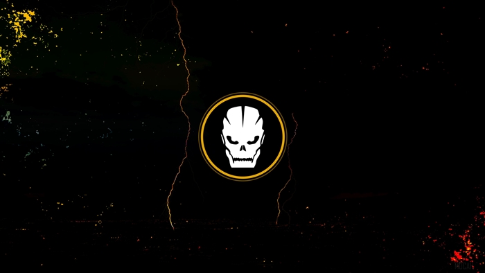Call of Duty Black Ops 4 Skull Logo 4K