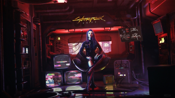 Woman from Cyberpunk 2077 4K