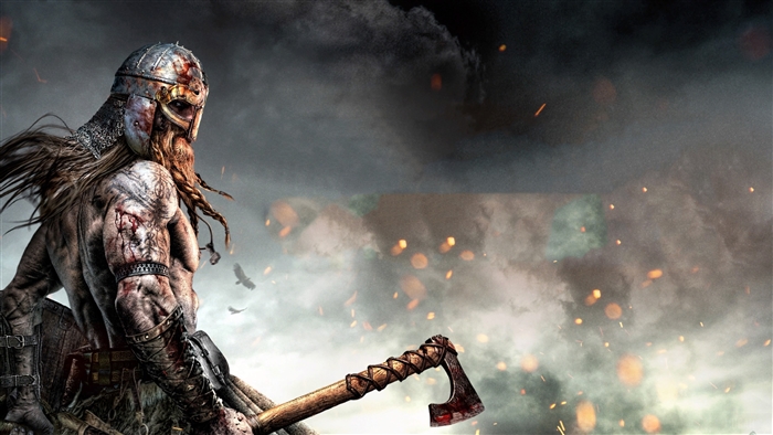Viking Warrior with Axe from Ancestors Legacy 4K