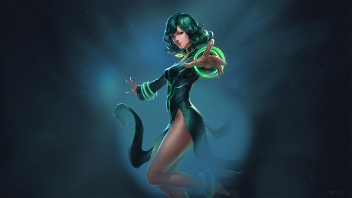Female character from Heroes of Newerth 4K