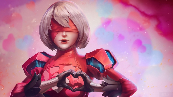 2B from Nier Automata Valentine 4K