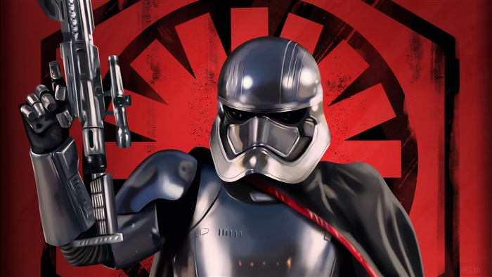 Captain Phasma from Star Wars Art 4K