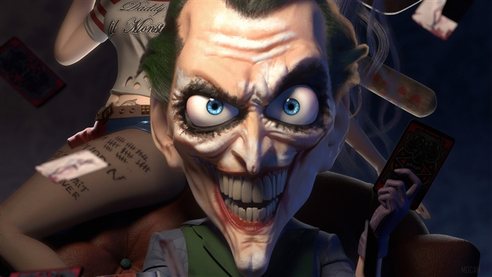 Joker and Harley Quinn from DC Comics 4K