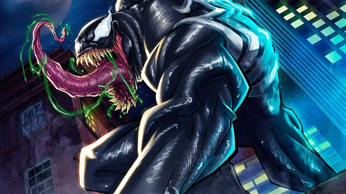 Venom 4K Sketch Art