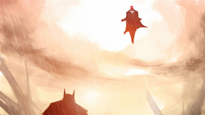 Batman And Superman art