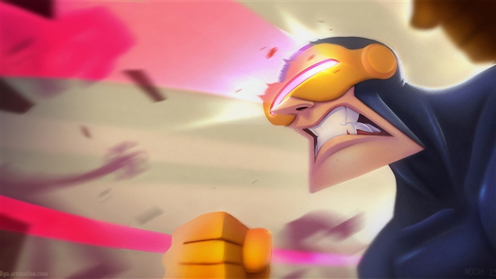 Cyclops from X-Men firing optic blast 4K