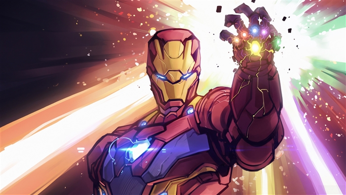 Iron Man with Infinity Gauntlet 4K