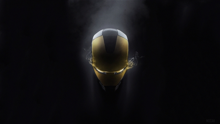 Iron Man Mask with Glowing Eyes 4K