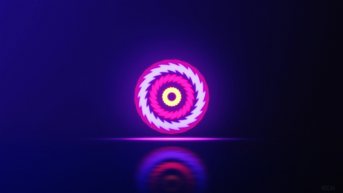 Neon Sphere Abstract