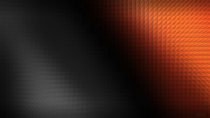Black and Orange Pyramid Gradient 4K