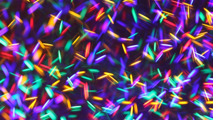 Abstract Art of Colorful Lights 4K