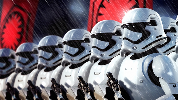 First Order Stormtroopers in formation 4K