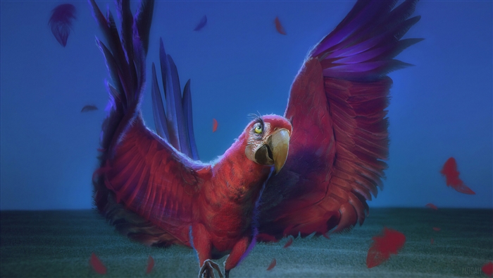 Iago from Aladdin 4K