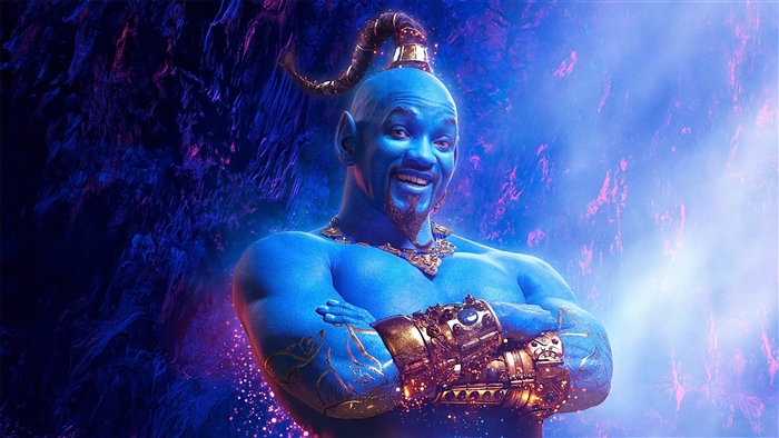 Genie from Aladdin Will Smith 4K