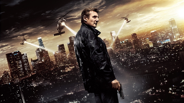 Bryan Mills from Taken 3 Movie Banner 4K