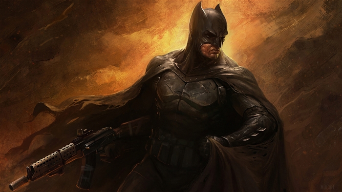 Batman with Assault Rifle 4K