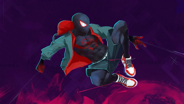 Miles Morales Jumping 4K