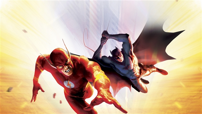 The Flash and Batman from Flashpoint in 4K