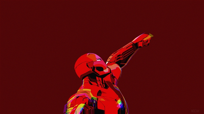 Iron Man Minimal Art 4K