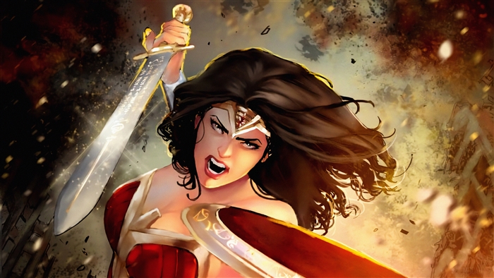 Wonder Woman Warrior Art 4K